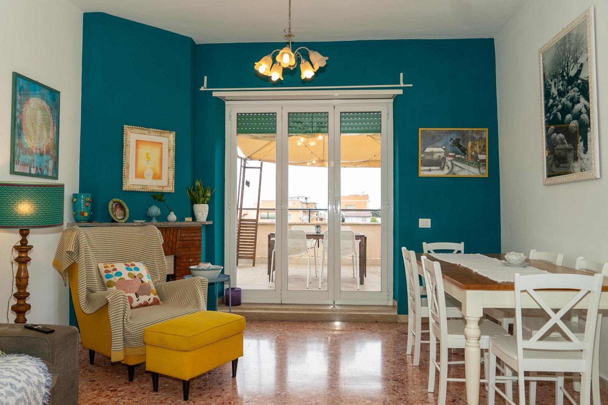 Stanza Con Bagno Privato In Attico Quarto em Acomodações Particulares Roma